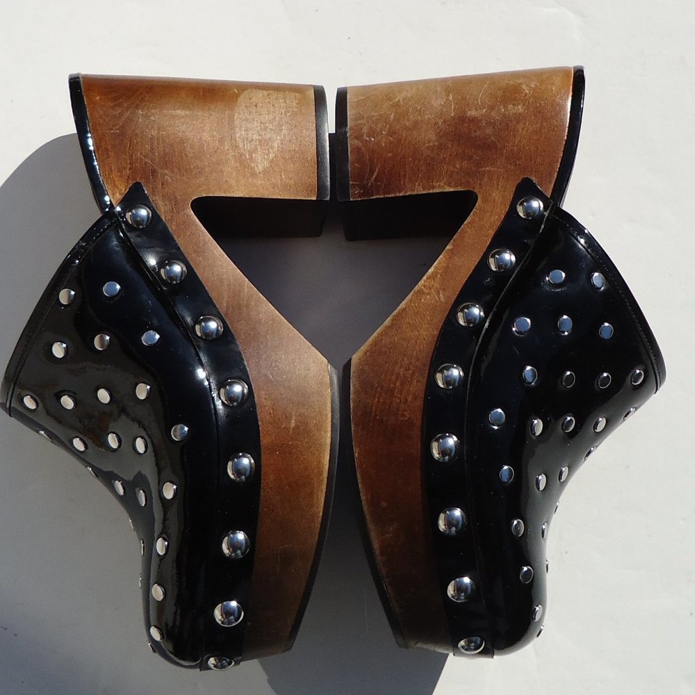SIZE 36.5. MARC by MARC JACOBS “Dylan” wooden clogs. - Picture 9 of 16